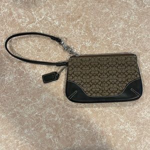 Coach wristlet/wallet, brown